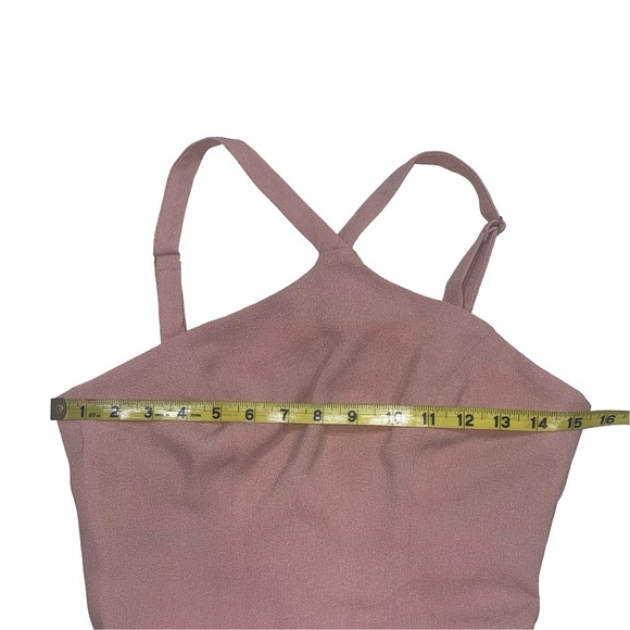 Dress the Population  Tessa Spaghetti Strap Halter Mermaid Fitted Dress - Picture 11 of 13